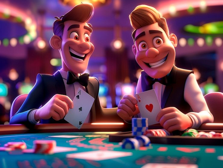 Live dealer at 73 erek Asia Gaming table with cards and game interface